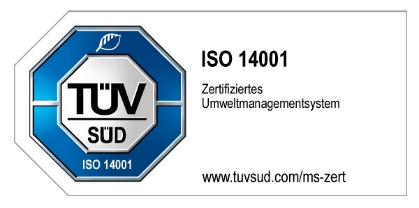 ISO 14001 Zertifikat